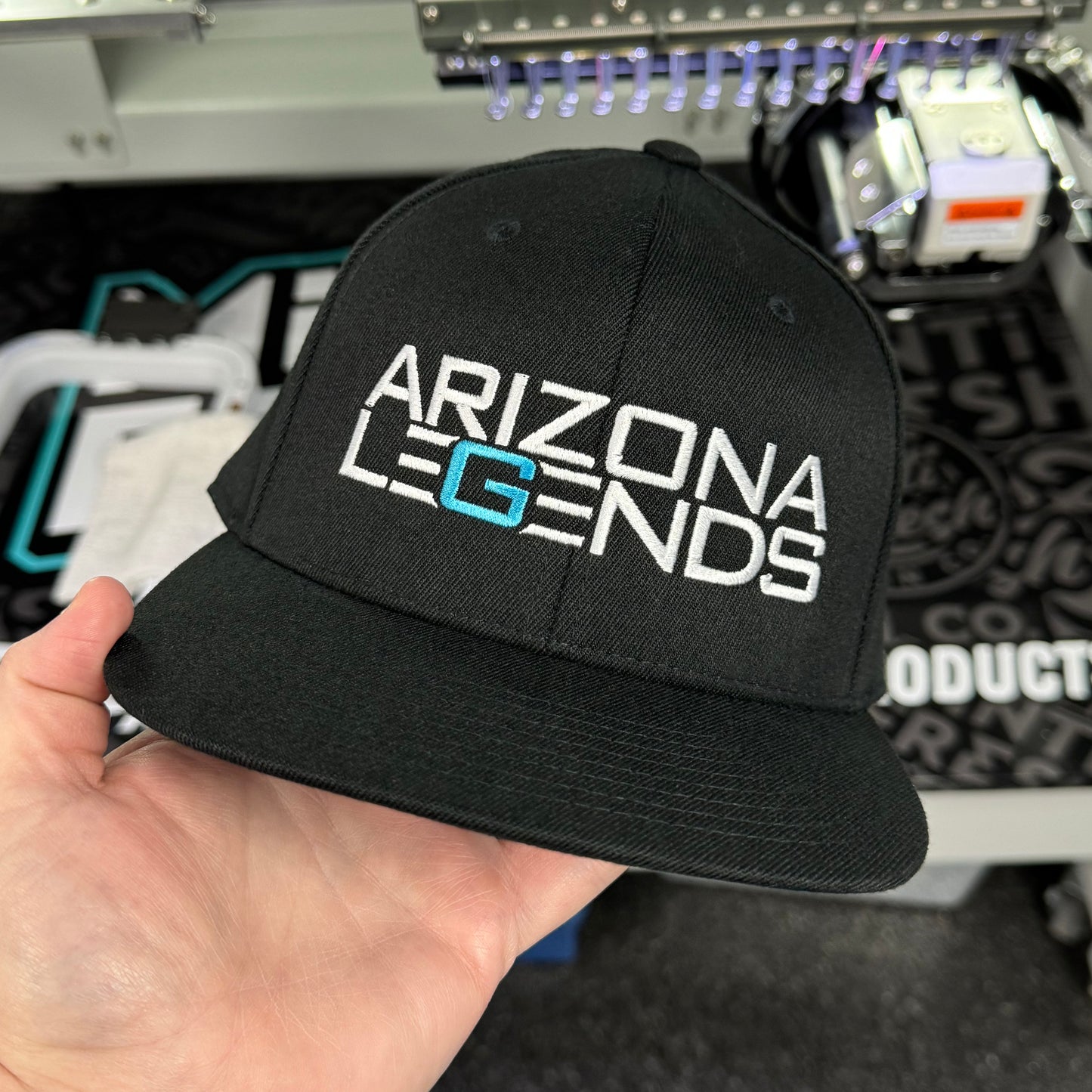 Arizona Legends Teal G Flat Bill Snapback Hat